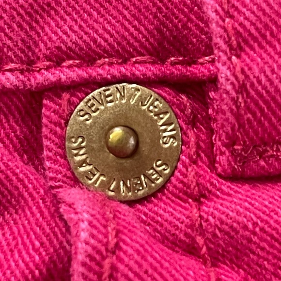 Seven7 Jeans Womens Size 6 Distressed Pink Skinny Denim Pants Casual - Picture 13 of 14